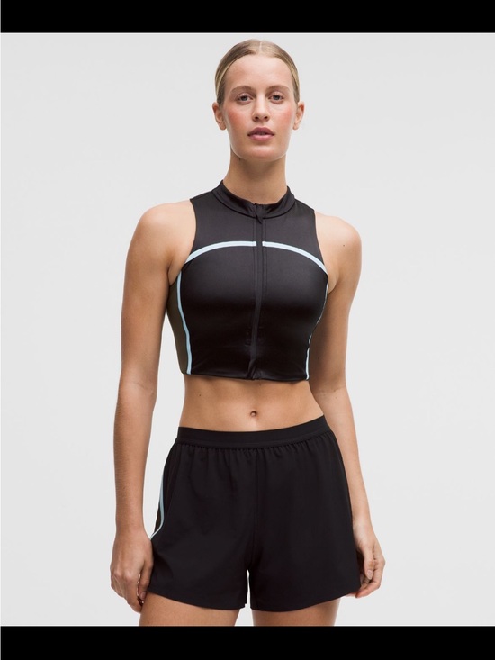 lululemon athletica Tops - NWT Lululemon Satin Shine Full Zip Tank Top